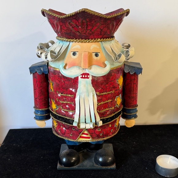 Other - Vintage Festive Red Nutcracker Figurine tea light/candle holder